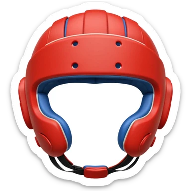 MMA headgear object icon, protective sparring helmet, padded texture, 3D cartoon, mobile game icon style, centered, clean background, no text, no watermark sticker