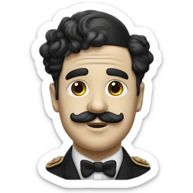 Chaplin in dictator sticker