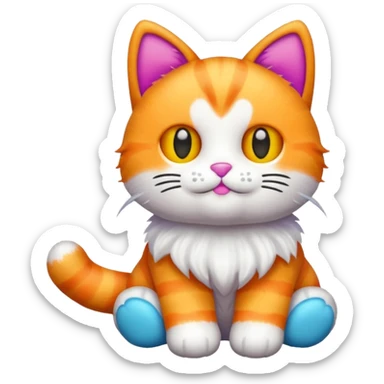 Cat toy sticker