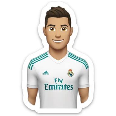 Cristiano Ronaldo in Real Madrid sticker