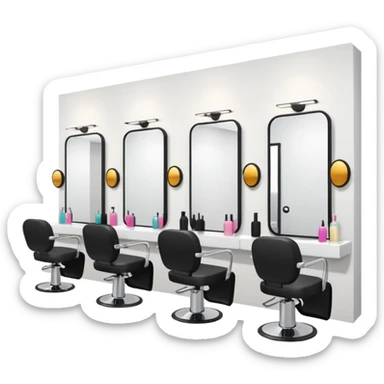 Hair salon sticker