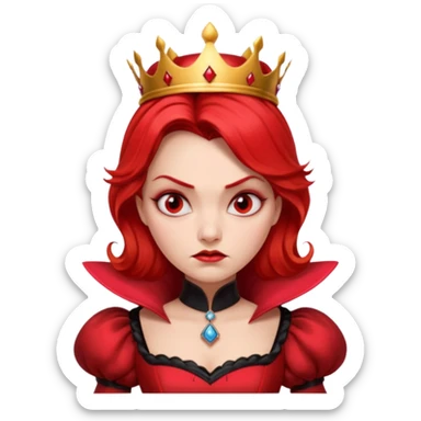 Red Queen from Alice in Wonderland movie sticker