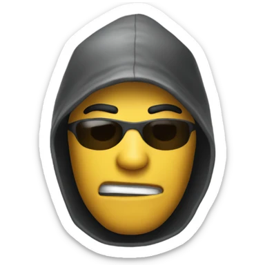 A robber Emoji sticker
