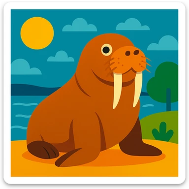 Walrus sticker