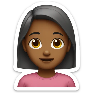 girl says bark sticker