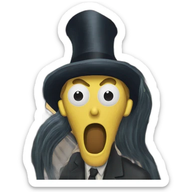 edvard-munch-scream-friday sticker