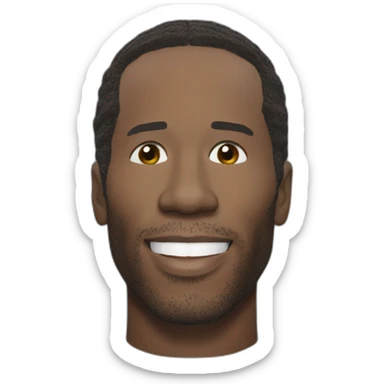 Didier drogba head sticker