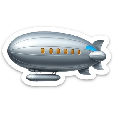 flying zeppelin  sticker