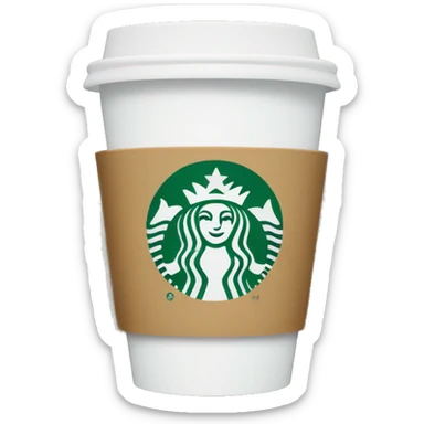 Starbucks cup sticker