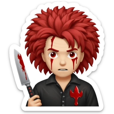 skib skib 67 slasher mad big hair kind sticker