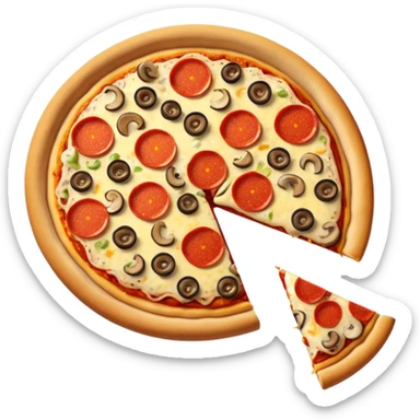 junk food pizza sticker
