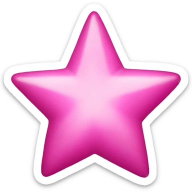 Pink star  sticker