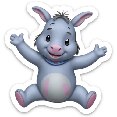 eeyore dancing sticker