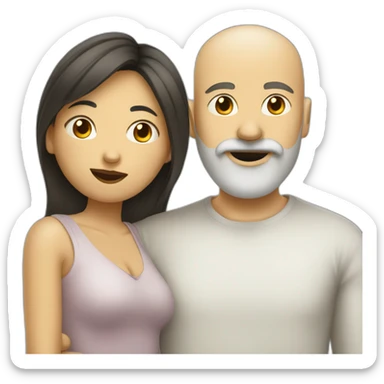 white-man-with-beard-kisses-asian-woman sticker