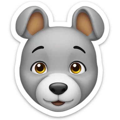 Face of Winnie the pooh emoji sticker