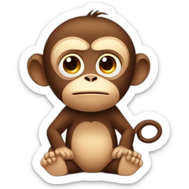 tired-monkey sticker