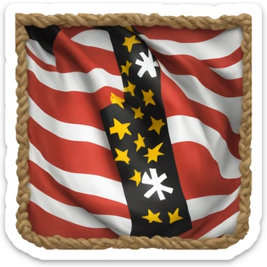 The flag of the German empire sticker