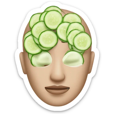 spa face mask sticker