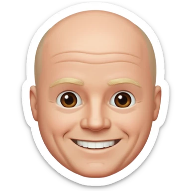Steve Mcfadden bald sticker