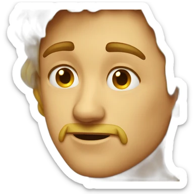 crying apple designer sticker