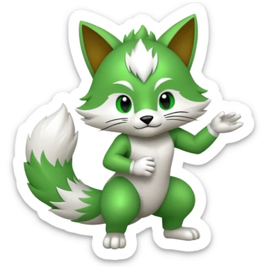 Cyclizar-Floragato-Sprigatito-fusion sticker