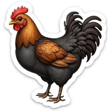coal  chicken sticker