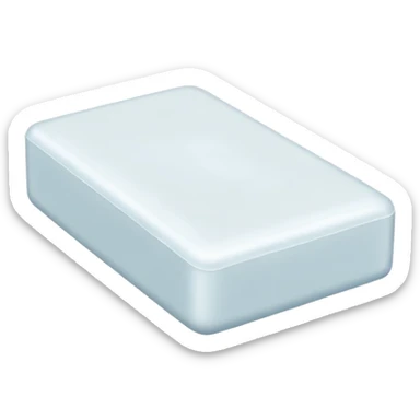white soap bar sticker