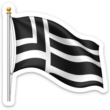 Fais moi le drapeau de la Bretagne comme il est réellement avec les 11 hermines et sans y ajouter ou modifier quoique ce soit pas même de personnages  sticker