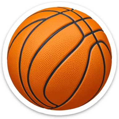 Pelota de basquet sticker