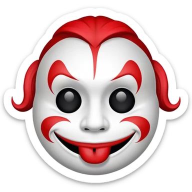 Juggalo smiley face sticker