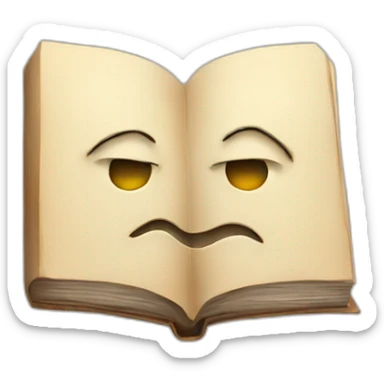 Book with face sticker