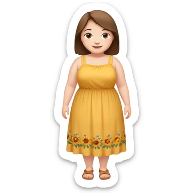Fatty girl full body sticker
