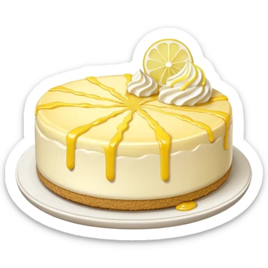 Lemon cheesecake sticker