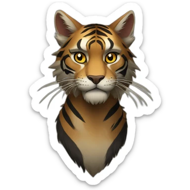 tigerstar from warriors sticker