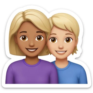 Lesbian couple sticker