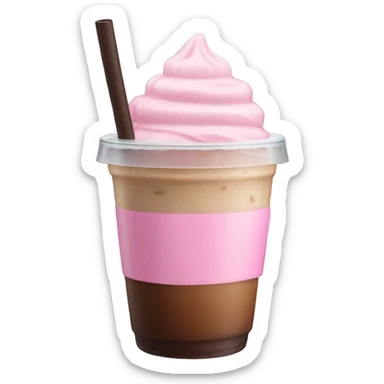Ice coffee pink  sticker