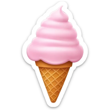 light pink ice cream  sticker