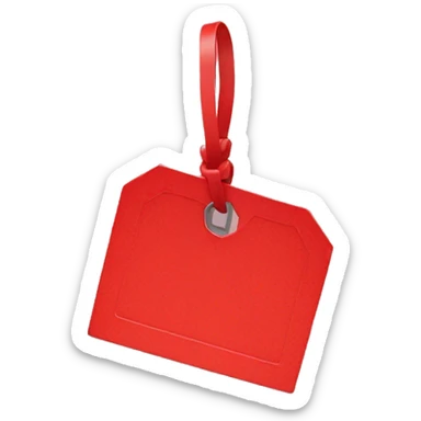 a red SALE tag sticker