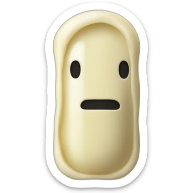 mayonnaise no face sticker