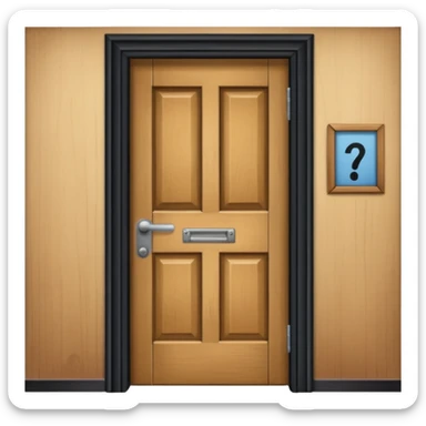 door in school sticker