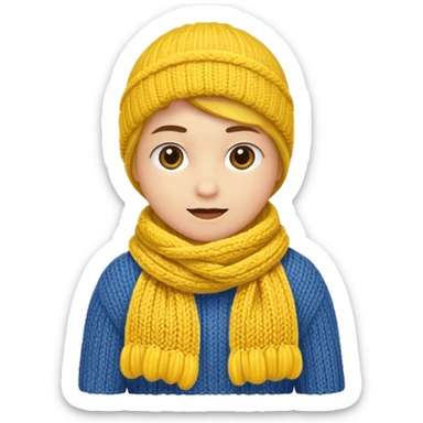 scarf yellow sticker