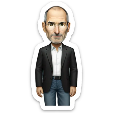 Steve Jobs dando joia sticker