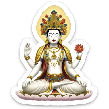 Tibetan Avalokitesvara Chenrezig Padmapani  sticker