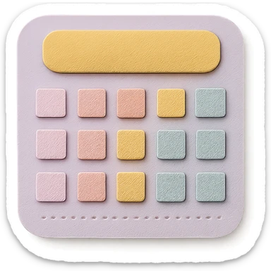 soft pastel gentle habit tracker grid with delicate dotted lines sticker