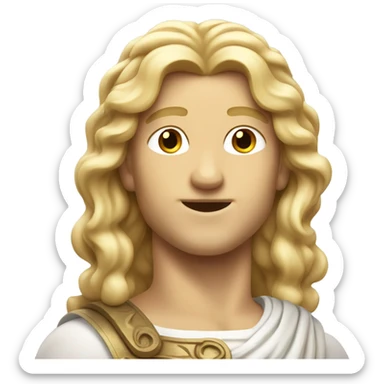 apollo greek god blonde haie sticker