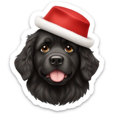 Newfoundland wearing Ohio state hat sticker