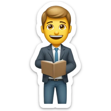 Por favor, crie um emoji representando um homem expressando negação. Certifique-se de incluir detalhes em sua feição para transmitir claramente a emoção de dizer 'não'." sticker