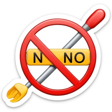 Sign saying no means no sticker