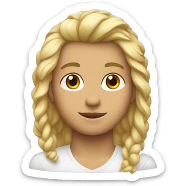 joven blanco con pelo puntiagudo sticker