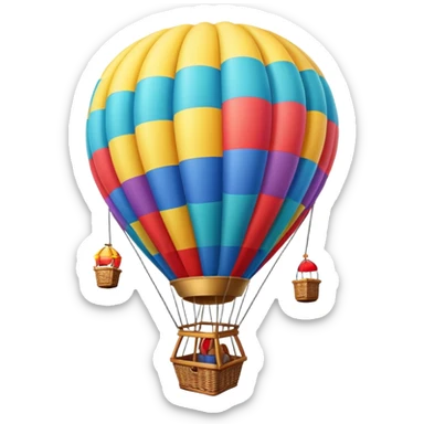 Hot air balloon rid sticker